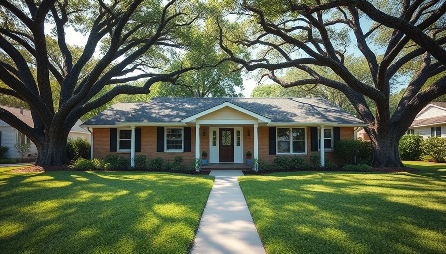 California ranch home with lush green yard and charming entrance.