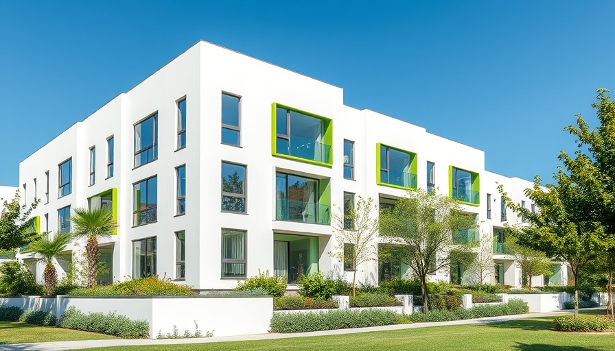 Modern Los Angeles housing solutions with minimalist design and greenery.