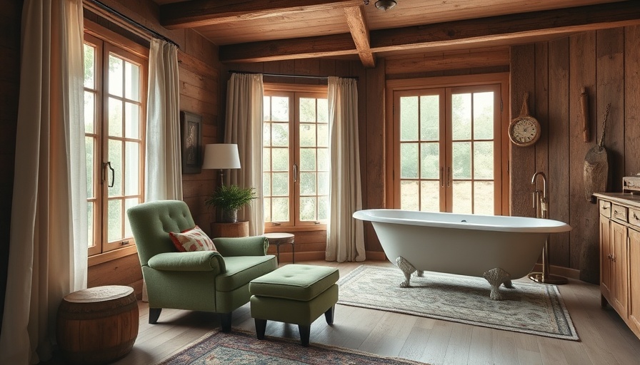 Luxury retreat bedroom in Oregon Wine Country with rustic decor.