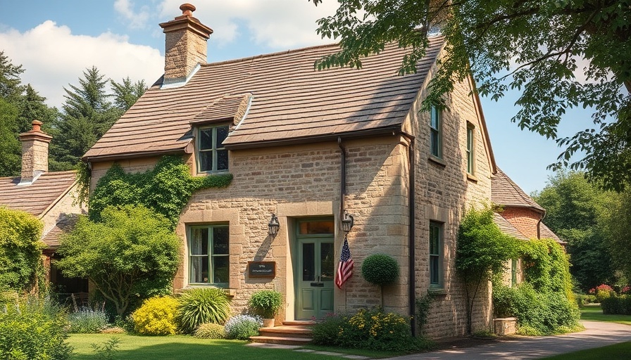 Renovated 15th-century stone cottage with lush garden.