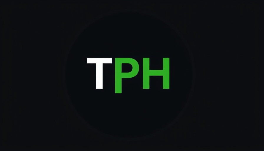 Minimalist TPH logo on a dark background