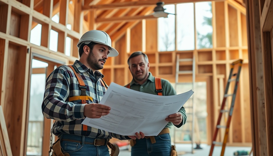 California homes renovation with workers building interior.
