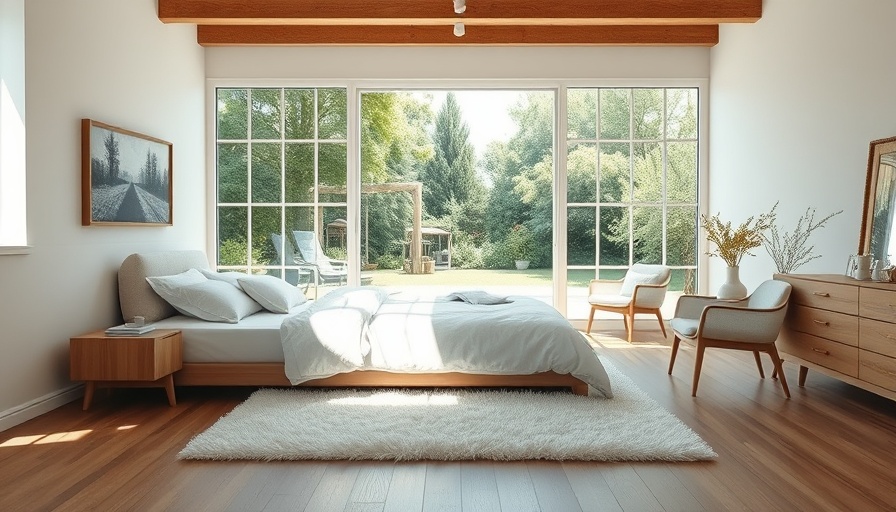 Serene bedroom sleep environment with natural light and minimalist decor.