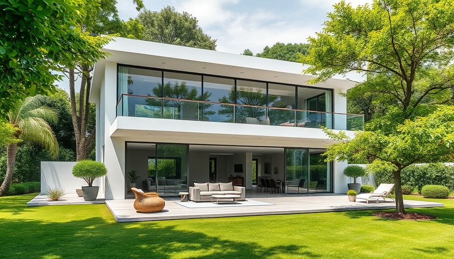 Modern California home with patio and garden