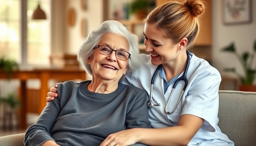 Memory care for seniors, nurse sharing moment with elderly woman indoors.