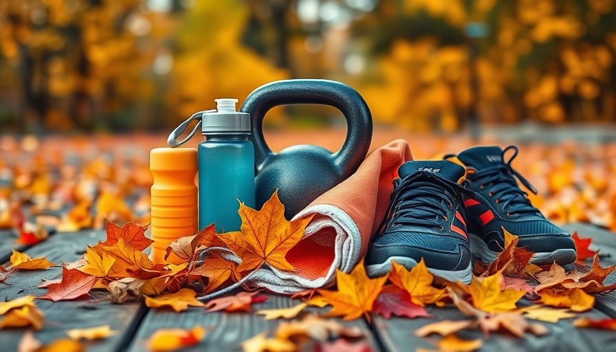 Autumn sports gear setup for common fall sports injuries prevention tips.