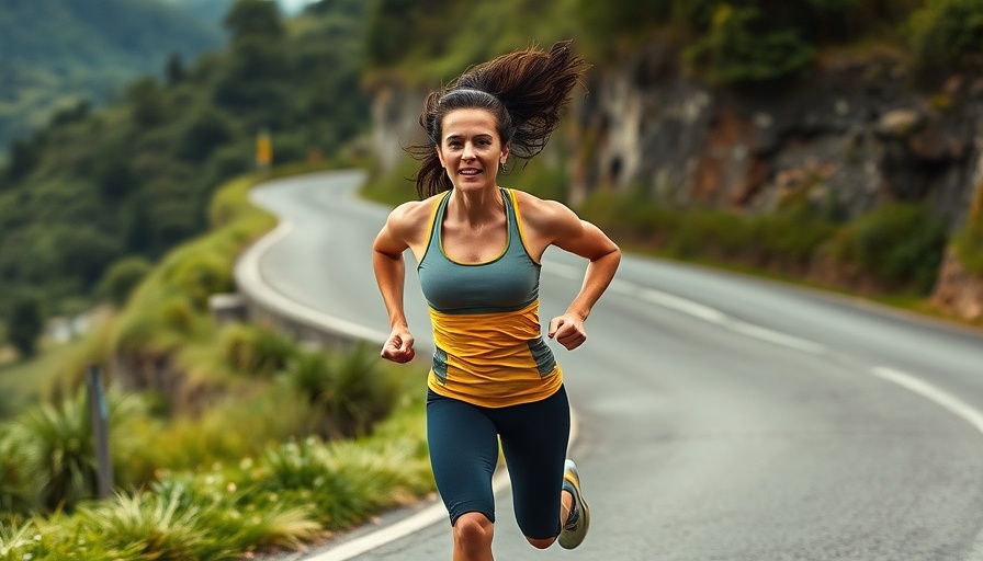 Female athlete running outdoors, intuitive eating for athletes.