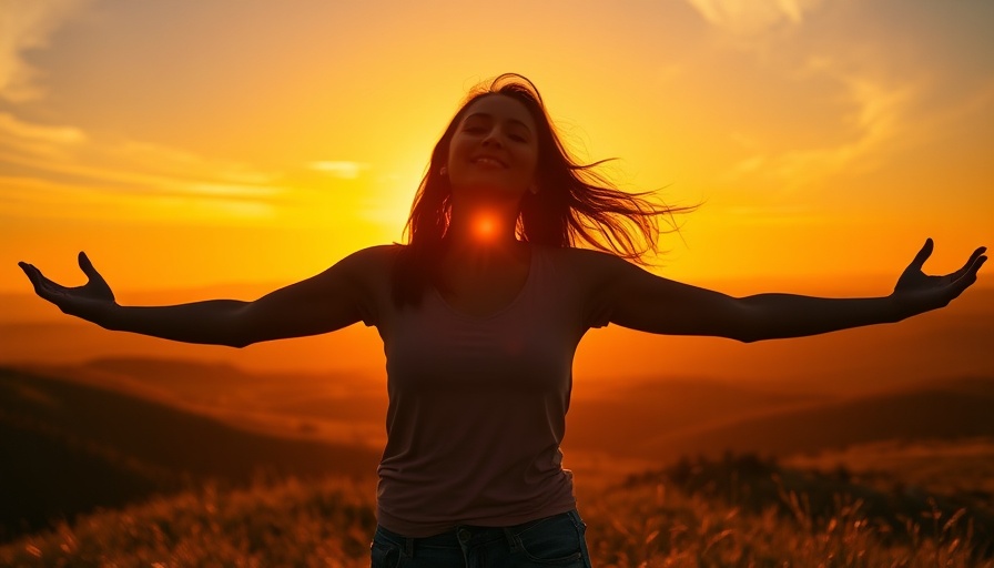 Serene silhouette of woman at sunset, healing from cPTSD.