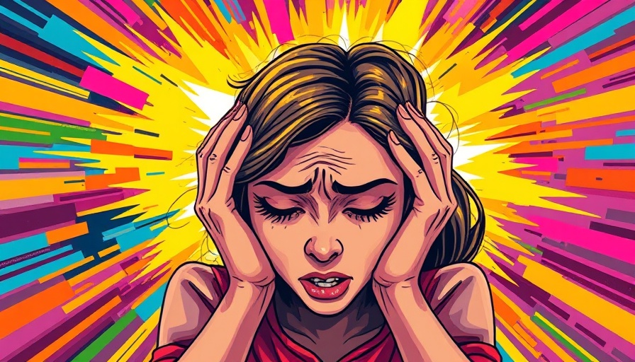 Colorful illustration highlighting stress, emphasizing the importance of rest for athletes.