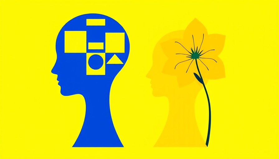 Illustration of two minds representing neurodiversity and mindfulness.