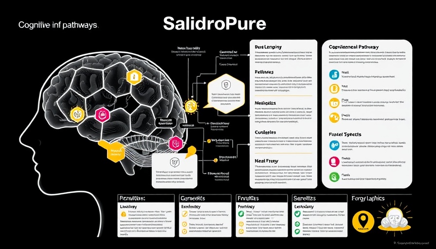 SalidroPure cognitive health infographic detailing pathways.