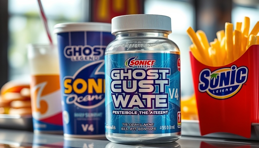 GHOST Legend V4 Sonic Ocean Water with Sonic fast food items.