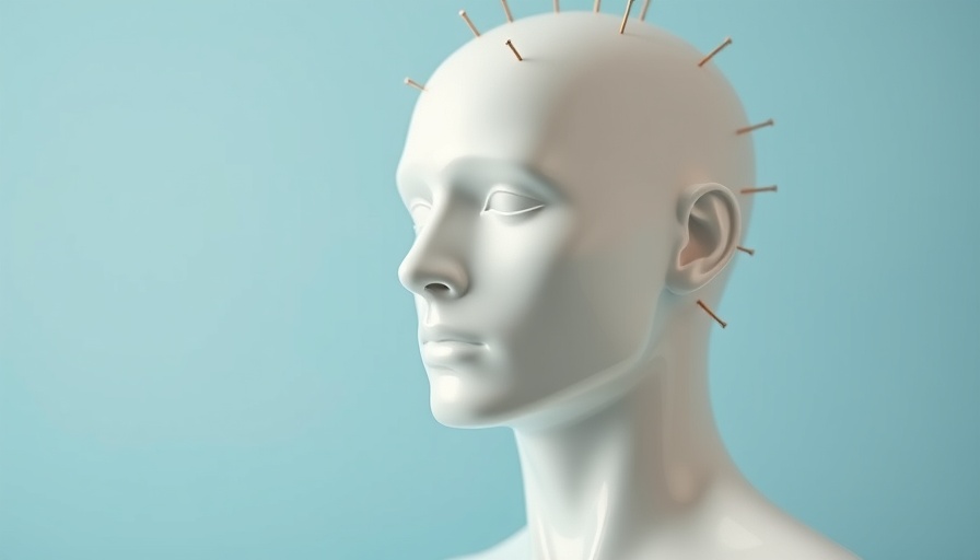 Acupuncture model showing energy lines for car accident recovery