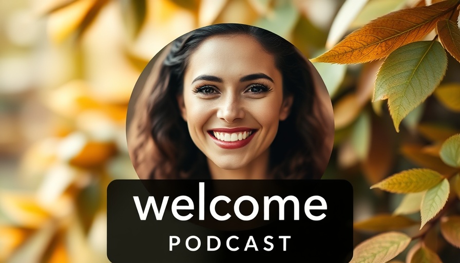 Meditation podcast cover art featuring smiling woman.