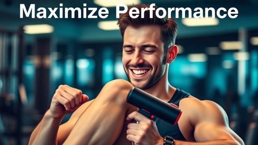 Calf pain relief through massage techniques; a person uses a massage gun in a gym.