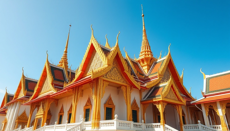 Grand Palace with golden spires under blue sky, 3-5 Day Bangkok Itinerary.