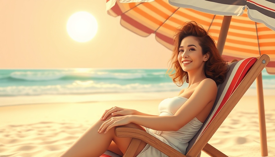 Relaxed woman on a beach chair under umbrella highlighting the value of doing nothing.