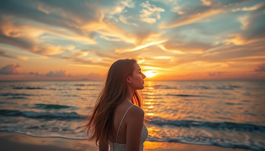 Serene woman embracing freedom on beach at sunset, symbolizing Life After Abuse.