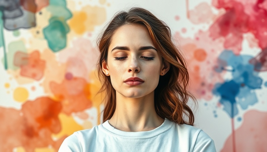 Meditating woman embracing self-care lessons for mental health.