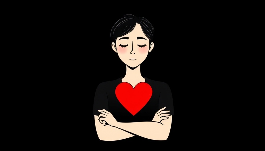 Stylized person with heart symbolizing Fear vs. Love theme.