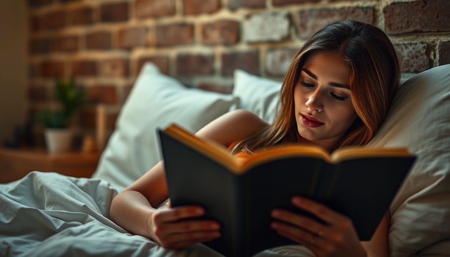 Woman reading for a healthy lifestyle in cozy bedroom