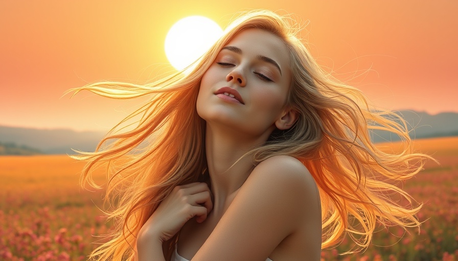 Self-love practice illustration of woman embracing herself.