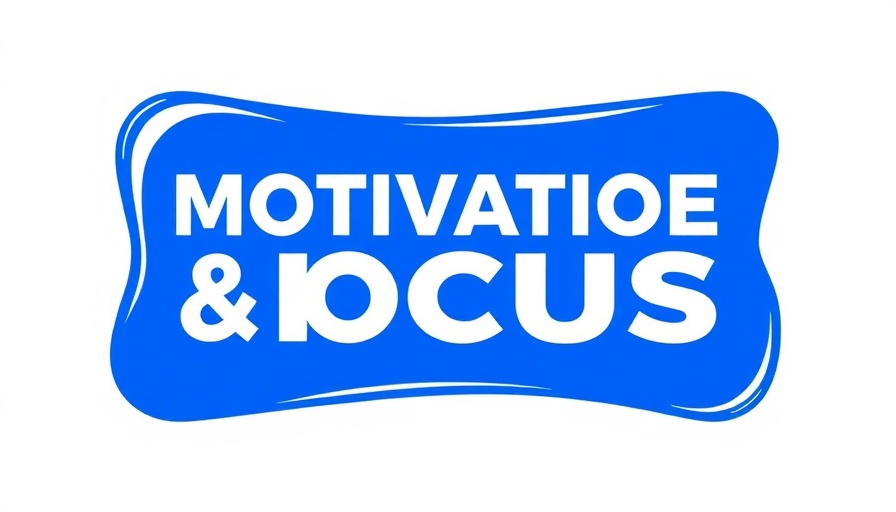 Abstract blue logo conveying motivation and focus, vibrant design.