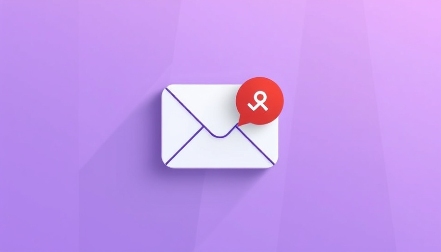 Illustration of email notification for machine learning in email marketing