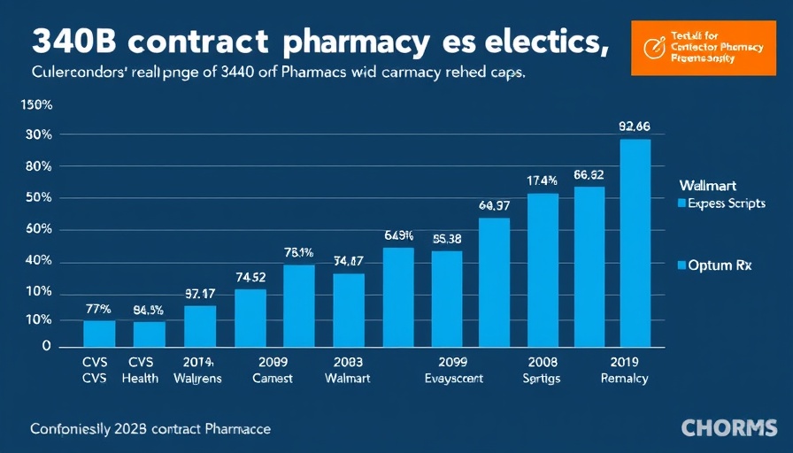 340B Contract Pharmacy Market trends by company from 2020 to 2025.