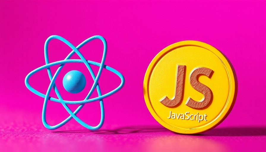 React and JavaScript logos on gradient for Hooks vs Signals reactivity models.