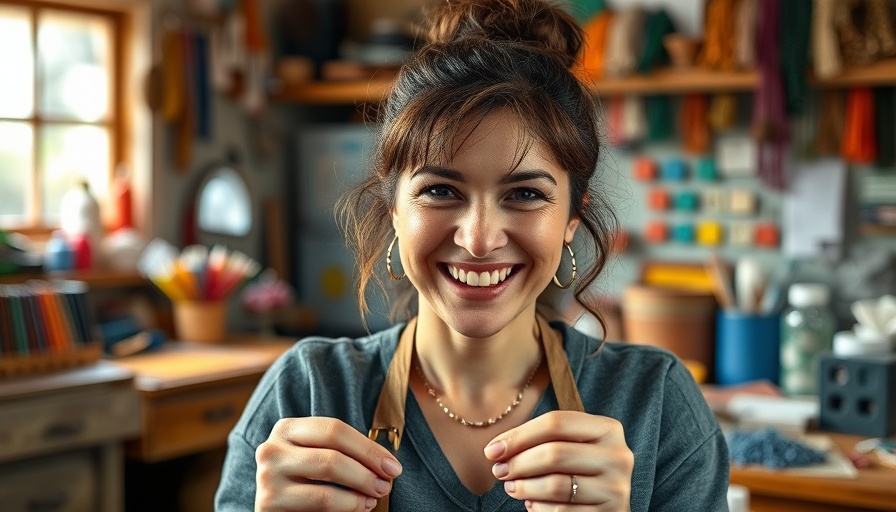Woman crafting in vibrant South African workshop, building resilient businesses.