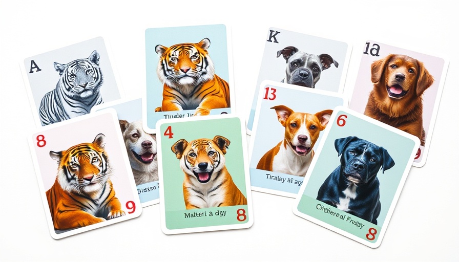 Colorful animal matching card game box and cards from Top Toys and Games for Summer 2025.