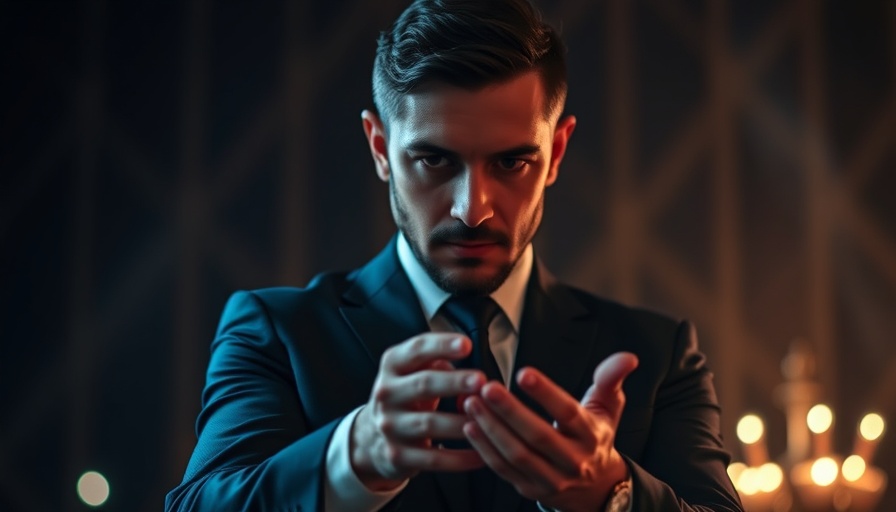Mental Reset Through Awe and Laughter: Man performing magic.