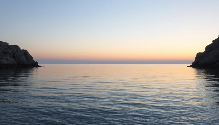 Serene coastal scene at twilight, perfect for finding peace.