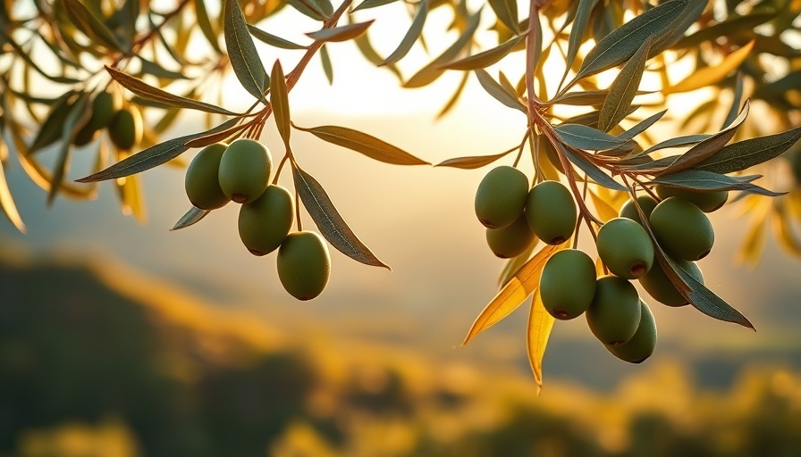 Olive branch with ripe olives symbolizing South Africa travel culinary experiences.