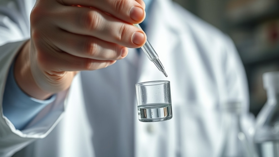 Lab technician using pipette in drug testing lab, showcasing cut-off levels.