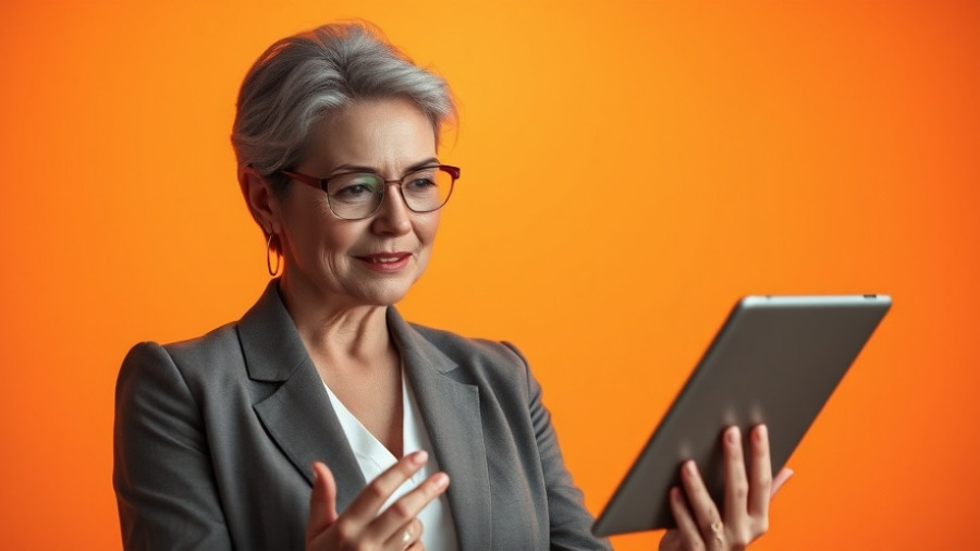 Mature woman using a tablet, exemplifying IT Resilience.