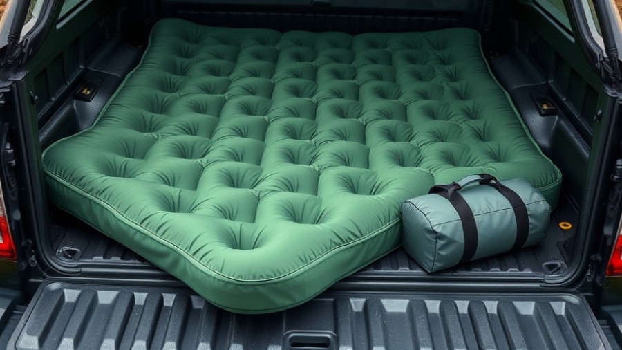Best 8ft Truck Bed Air Mattress displayed in truck bed.