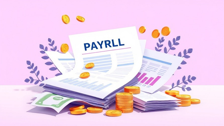 Common pitfalls in payroll outsourcing, illustrated with documents.