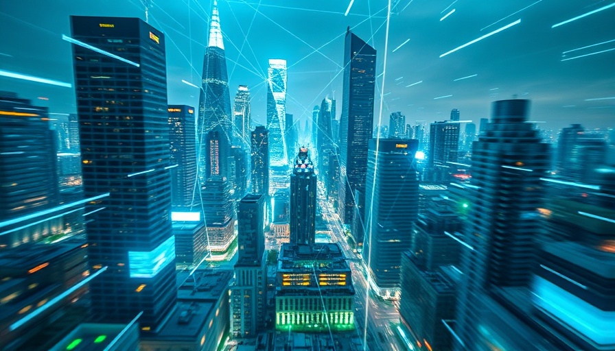 Digital network overlay on African city for Digital Transformation Africa.