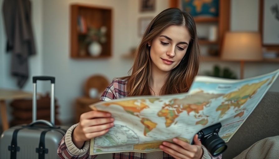 Young woman planning travel, quench your wanderlust