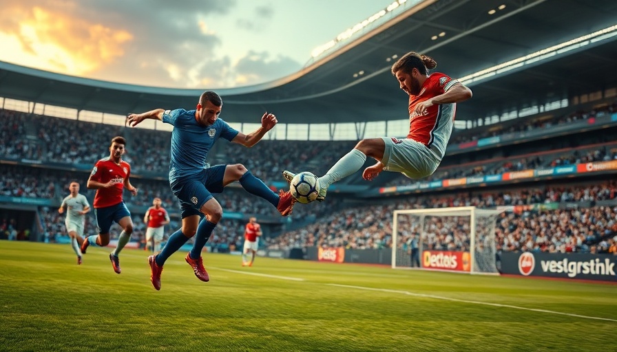 Keanu Cupido in intense soccer match action.