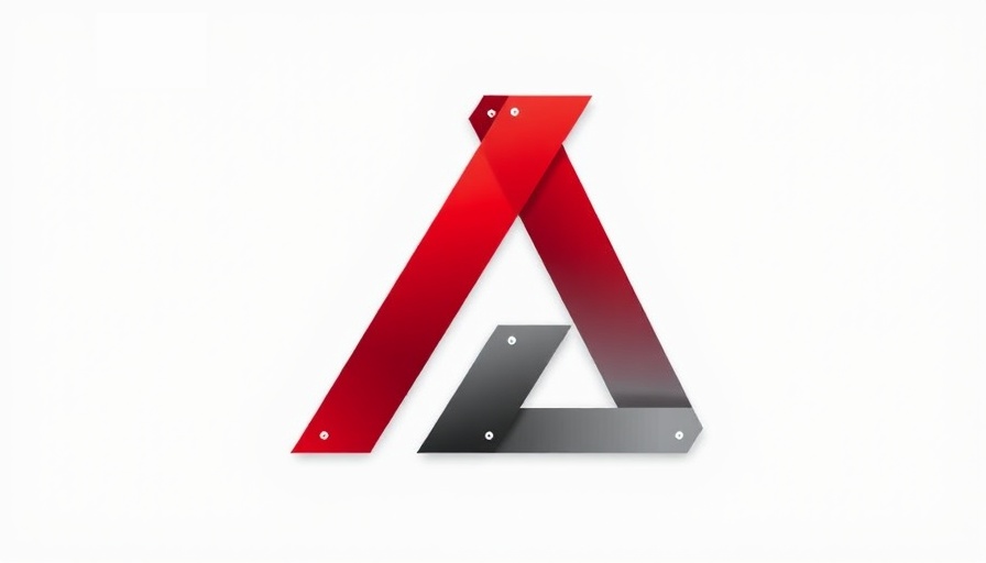 Modern abstract logo on white background.