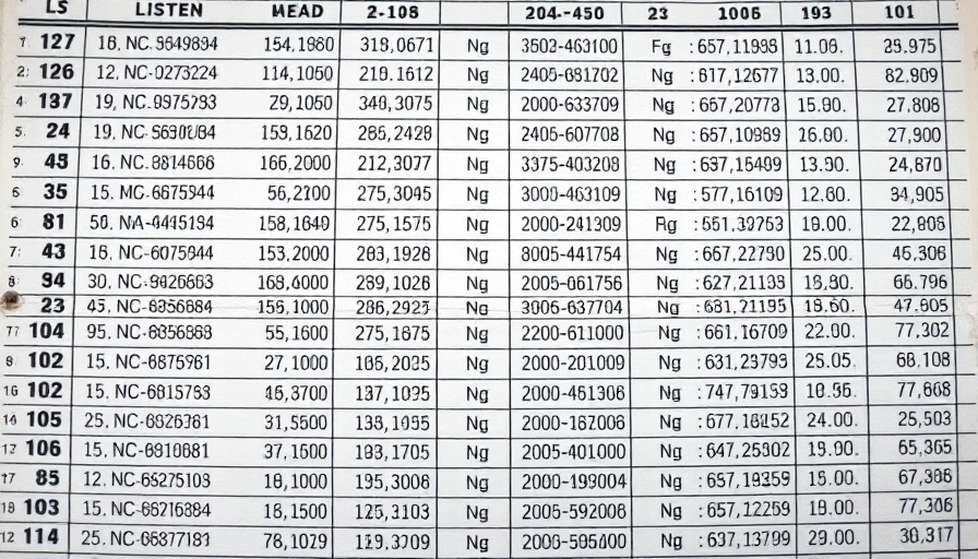 Customs Weekly List of Unentered Goods document in vintage style.