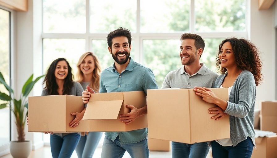Family experiencing seamless relocation to a new neighborhood.