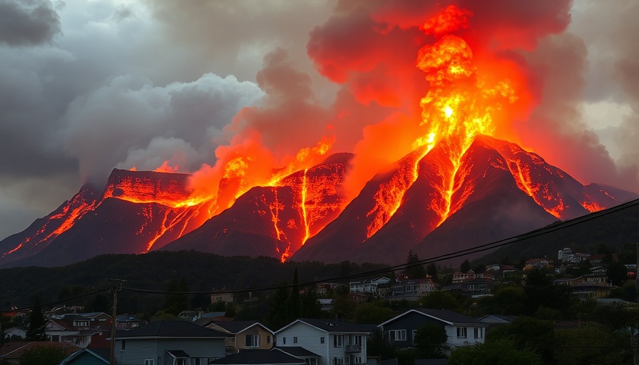 Table Mountain fire 2025 with flames and smoke in background.