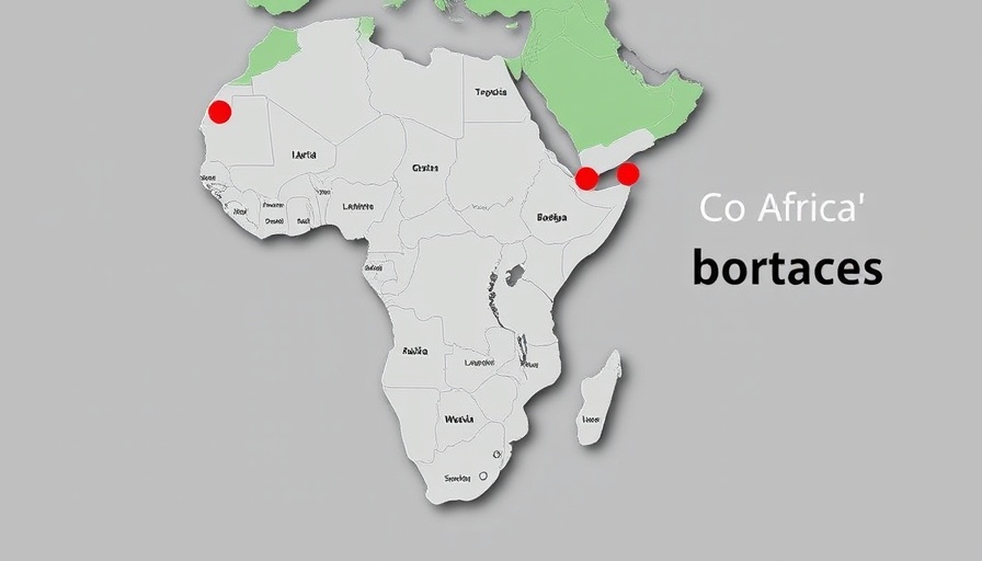 Map questioning Africa's unusual borders with highlighted areas.