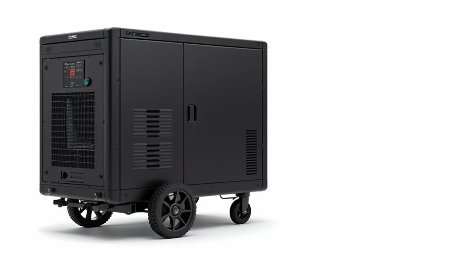 Modern backup power unit on wheels, Backup Power Solutions in South Africa.