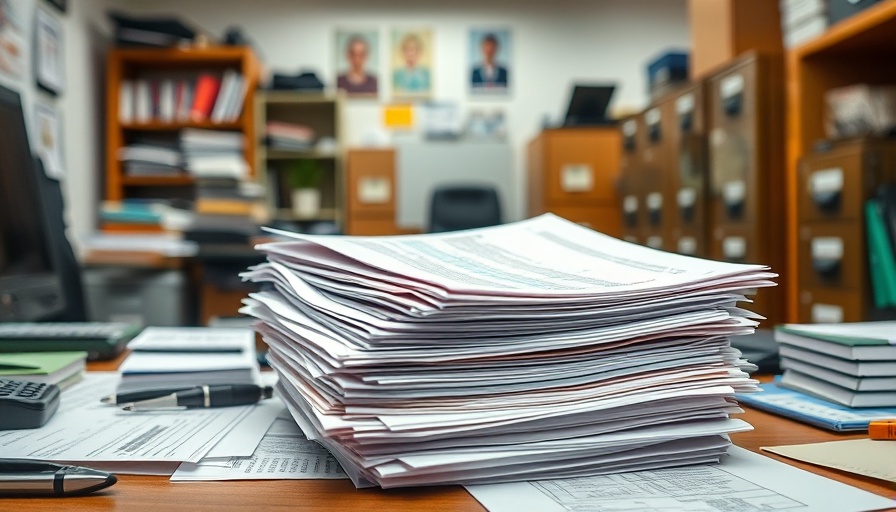 Customs Weekly List of Unentered Goods documents on desk.