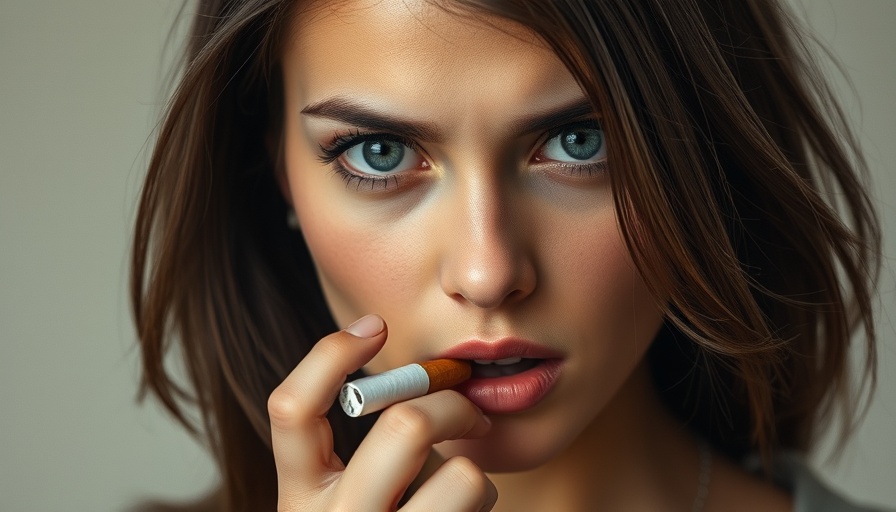 Lifestyle beats genetics: Woman breaking cigarette, symbolizing healthy choices.